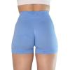imageAUROLA CAMO Collection Workout Shorts for Women Subtle Logo Seamless Scrunch Gym Yoga Running Active ShortCamoserenity Blue