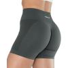imageAUROLA Intensify V20 Womens Workout Shorts Athletic Running Shorts Seamless High Waist Gym Yoga ShortsSteel Grey