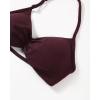 imageAUROLA Influence Adjustable Strappy Sports Bras for WomenLow Support Seamless Backless Padded Straps Impact Yoga Gym BraBlack Cherry