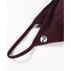 imageAUROLA Influence Adjustable Strappy Sports Bras for WomenLow Support Seamless Backless Padded Straps Impact Yoga Gym BraBlack Cherry