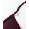 imageAUROLA Influence Adjustable Strappy Sports Bras for WomenLow Support Seamless Backless Padded Straps Impact Yoga Gym BraBlack Cherry