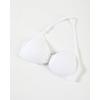 imageAUROLA Influence Adjustable Strappy Sports Bras for WomenLow Support Seamless Backless Padded Straps Impact Yoga Gym BraCrescent White