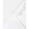 imageAUROLA Influence Adjustable Strappy Sports Bras for WomenLow Support Seamless Backless Padded Straps Impact Yoga Gym BraCrescent White
