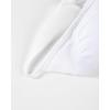 imageAUROLA Influence Adjustable Strappy Sports Bras for WomenLow Support Seamless Backless Padded Straps Impact Yoga Gym BraCrescent White