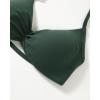 imageAUROLA Influence Adjustable Strappy Sports Bras for WomenLow Support Seamless Backless Padded Straps Impact Yoga Gym BraEden Green