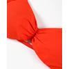 imageAUROLA Influence Adjustable Strappy Sports Bras for WomenLow Support Seamless Backless Padded Straps Impact Yoga Gym BraHalloween Orange