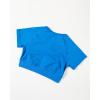 imageAUROLA Influence Crop Top Workout Shirts for Women UltraSoft Seamless Gym T Shirts Short Sleeve Running Workout TopsIndigo