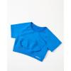 imageAUROLA Influence Crop Top Workout Shirts for Women UltraSoft Seamless Gym T Shirts Short Sleeve Running Workout TopsIndigo