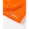 imageAUROLA Influence Crop Top Workout Shirts for Women UltraSoft Seamless Gym T Shirts Short Sleeve Running Workout TopsPersimmon Orange