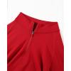 imageAUROLA Influence Workout Jacket for Women Half Zip Cropped Slim Fit Long Sleeve Yoga Jackets Athletic Top with Thumb HolesChili Red