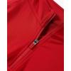 imageAUROLA Influence Workout Jacket for Women Half Zip Cropped Slim Fit Long Sleeve Yoga Jackets Athletic Top with Thumb HolesChili Red