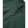 imageAUROLA Influence Workout Jacket for Women Half Zip Cropped Slim Fit Long Sleeve Yoga Jackets Athletic Top with Thumb HolesEden Green