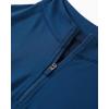 imageAUROLA Influence Workout Jacket for Women Half Zip Cropped Slim Fit Long Sleeve Yoga Jackets Athletic Top with Thumb HolesEnsign Blue