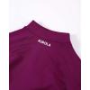 imageAUROLA Influence Workout Jacket for Women Half Zip Cropped Slim Fit Long Sleeve Yoga Jackets Athletic Top with Thumb HolesMagenta