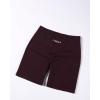 imageAUROLA Power Workout Shorts for Women Tummy Control Squat Proof Ribbed Thick Seamless Scrunch Active ShortBlack Cherry
