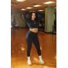 imageAUROLA Serpent Snake Long Sleeve Shirts for Women Seamless Workout Crop Tops Crew Neck Cropped T Shirt Athletic YogaBlack