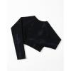 imageAUROLA Serpent Snake Long Sleeve Shirts for Women Seamless Workout Crop Tops Crew Neck Cropped T Shirt Athletic YogaBlack