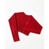 imageAUROLA Serpent Snake Long Sleeve Shirts for Women Seamless Workout Crop Tops Crew Neck Cropped T Shirt Athletic YogaChristmas Red