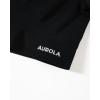 imageAUROLA Serpent Snake Long Sleeve Shirts for Women Seamless Workout Crop Tops Crew Neck Cropped T Shirt Athletic YogaSolidblack
