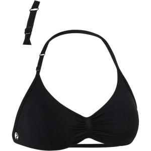 imageAUROLA Influence Adjustable Strappy Sports Bras for WomenLow Support Seamless Backless Padded Straps Impact Yoga Gym BraBlack