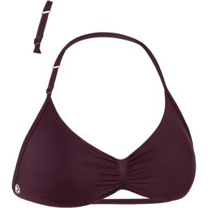 imageAUROLA Influence Adjustable Strappy Sports Bras for WomenLow Support Seamless Backless Padded Straps Impact Yoga Gym BraBlack Cherry