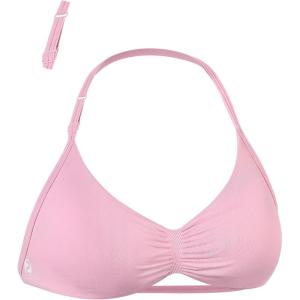 imageAUROLA Influence Adjustable Strappy Sports Bras for WomenLow Support Seamless Backless Padded Straps Impact Yoga Gym BraSweet Pink