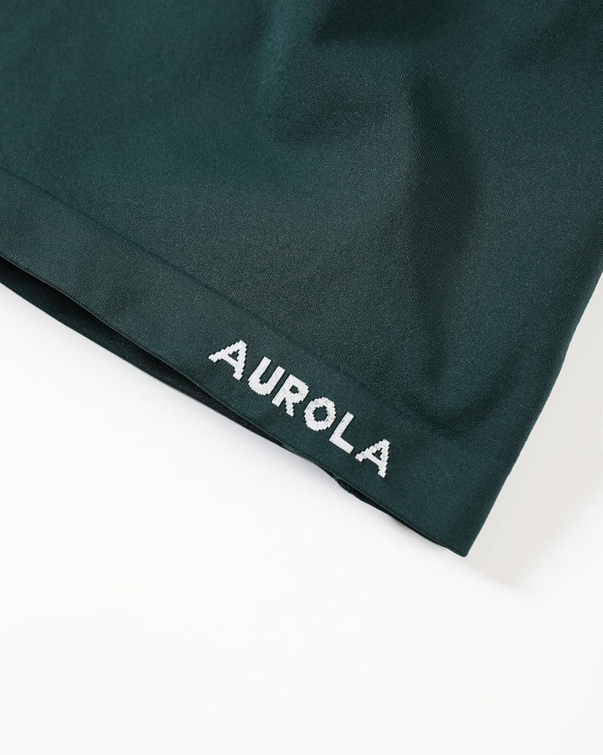 imageAUROLA Influence Longline Strappy Workout Halter Tops for WomenRemovable Cups Padded Bras Impact Gym Yoga Sleeveless TopPonderosa Green