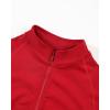imageAUROLA Influence Athletic Workout Jacket for Women Lightweight Slim Fit Full Zip Running Yoga Sports Jacket with Thumb HolesChili Red