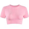 imageAUROLA Serpent Snake Seamless Workout TShirts for WomenShort Sleeve Crop Top Gym Yoga Athletic Shirts TeeSweet Pink