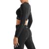 imageAUROLA Serpent 2 Piece Workout Sets for Women Long Sleeve Crop Gym Tops High Waist Scrunch Butt Lifting Leggings Yoga Pants