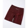imageAUROLA Serpent Seamless Scrunch Workout Shorts for WomenTummy Control Squat Proof Ribbed Thick Active Gym ShortSerpent Burgundy