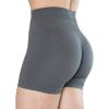 imageAUROLA Dream Collection Women Workout Shorts High Waist Gym Shorts Scrunch Butt Seamless Athletic ShortsCamolight Grey
