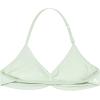 imageAUROLA Influence Adjustable Strappy Sports Bras for WomenLow Support Seamless Backless Padded Straps Impact Yoga Gym BraFog Green