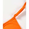 imageAUROLA Influence Adjustable Strappy Sports Bras for WomenLow Support Seamless Backless Padded Straps Impact Yoga Gym BraPersimmon Orange