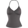 imageAUROLA Influence Longline Strappy Top Workout Tank Tops for Women Built in Shelf Bras Impact Gym Sports Yoga BraPlum Truffle