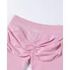 image:imageAUROLA Influence Womens Strappy Sports Bra and Scrunch Workout Shorts Set Backless Padded Sports Bra and Seamless Compression Gym Shorts for Yoga Training FitnessSweet PinkS