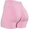 image:imageAUROLA Influence Womens Strappy Sports Bra and Scrunch Workout Shorts Set Backless Padded Sports Bra and Seamless Compression Gym Shorts for Yoga Training FitnessSweet PinkS