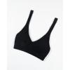 image:imageAUROLA Influence Halter Backless VNeck Sports Bra for Women OpenBack Padded Yoga Workout Crop Top with Adjustable StrapsBlack