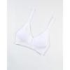 image:imageAUROLA Influence Halter Backless VNeck Sports Bra for Women OpenBack Padded Yoga Workout Crop Top with Adjustable StrapsCrescent White