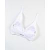 image:imageAUROLA Influence Halter Backless VNeck Sports Bra for Women OpenBack Padded Yoga Workout Crop Top with Adjustable StrapsCrescent White