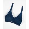image:imageAUROLA Influence Halter Backless VNeck Sports Bra for Women OpenBack Padded Yoga Workout Crop Top with Adjustable StrapsEnsign Blue