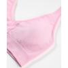 image:imageAUROLA Influence Halter Backless VNeck Sports Bra for Women OpenBack Padded Yoga Workout Crop Top with Adjustable StrapsSweet Pink