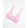 image:imageAUROLA Influence Halter Backless VNeck Sports Bra for Women OpenBack Padded Yoga Workout Crop Top with Adjustable StrapsSweet Pink