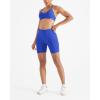 image:imageAUROLA Mercury Workout Sports Bras Women Athletic Removable Padded Backless Strapy Minimal Crop TopBlackblue Danubeklein Blue