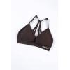 image:imageAUROLA Mercury Workout Sports Bras Women Athletic Removable Padded Backless Strapy Minimal Crop TopJava Coffee