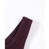 image:imageAUROLA Power Womens Square Back Basic Sports Bra  Square Neck Padded Low Impact Yoga Bra Workout Crop TopBlack Cherry