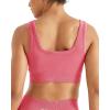 image:imageAUROLA Power Womens Square Back Basic Sports Bra  Square Neck Padded Low Impact Yoga Bra Workout Crop TopBubblegum