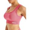 image:imageAUROLA Power Womens Square Back Basic Sports Bra  Square Neck Padded Low Impact Yoga Bra Workout Crop TopBubblegum