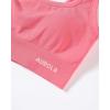 image:imageAUROLA Power Womens Square Back Basic Sports Bra  Square Neck Padded Low Impact Yoga Bra Workout Crop TopBubblegum