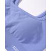 image:imageAUROLA Power Womens Square Back Basic Sports Bra  Square Neck Padded Low Impact Yoga Bra Workout Crop TopJacaranda
